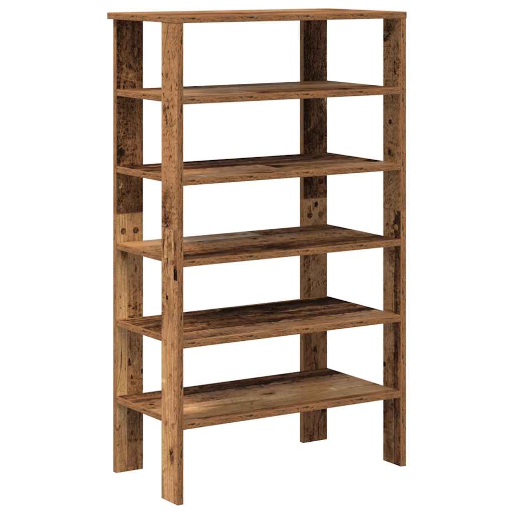 Ράφι παπουτσιών vidaXL Παλιό ξύλο 61x32x105 cm Κατασκευασμένο ξύλο