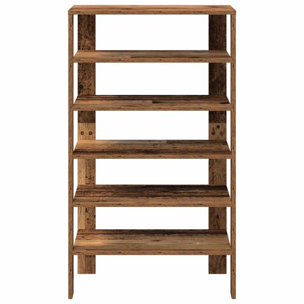Ράφι παπουτσιών vidaXL Παλιό ξύλο 61x32x105 cm Κατασκευασμένο ξύλο
