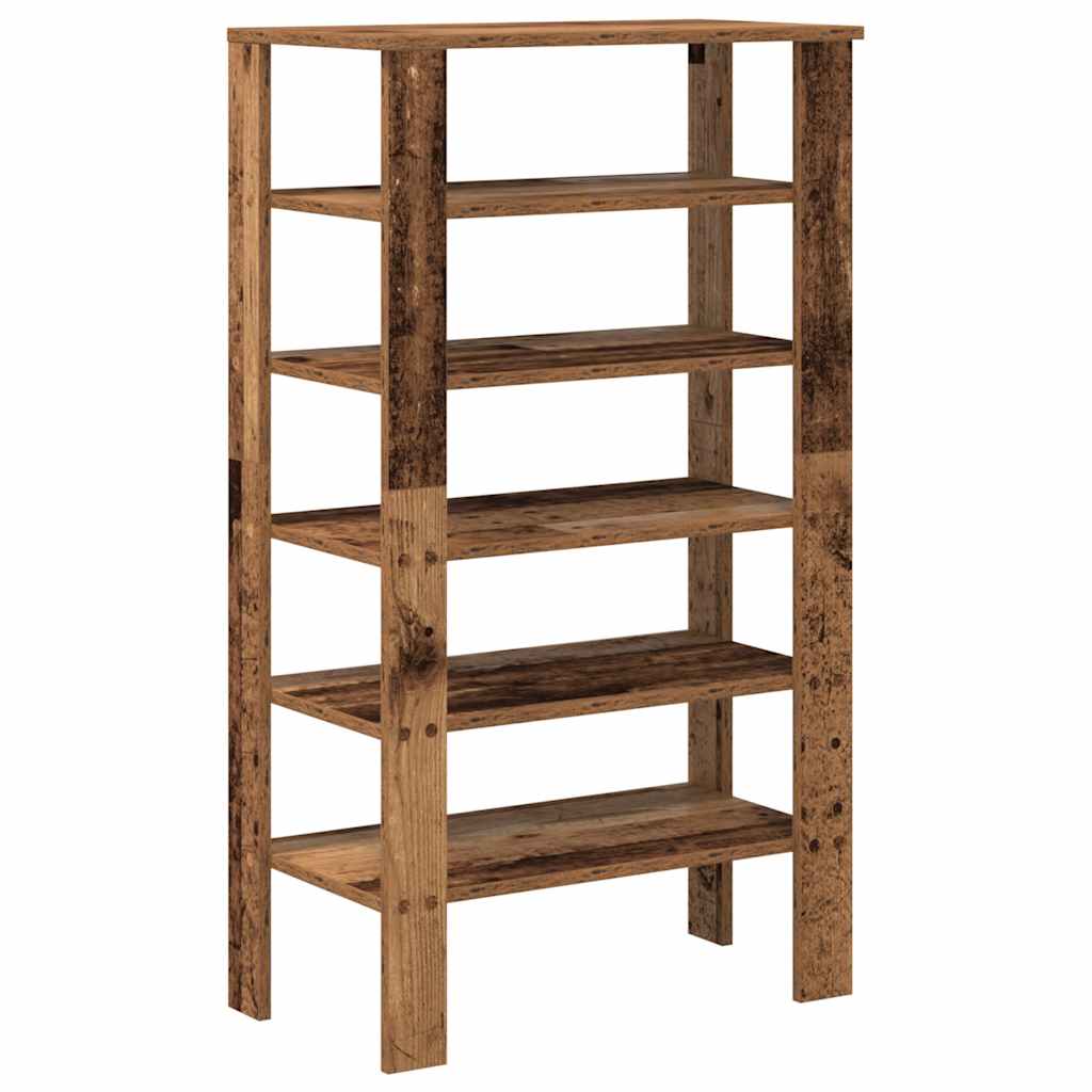 Ράφι παπουτσιών vidaXL Παλιό ξύλο 61x32x105 cm Κατασκευασμένο ξύλο