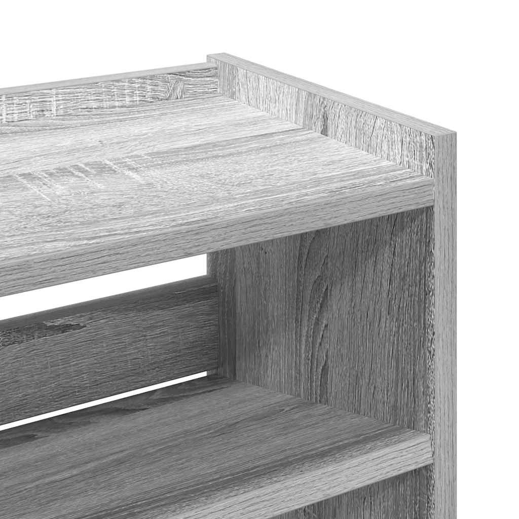 Ράφι παπουτσιών vidaXL Γκρι Sonoma 60x25x81 cm Κατασκευασμένο ξύλο