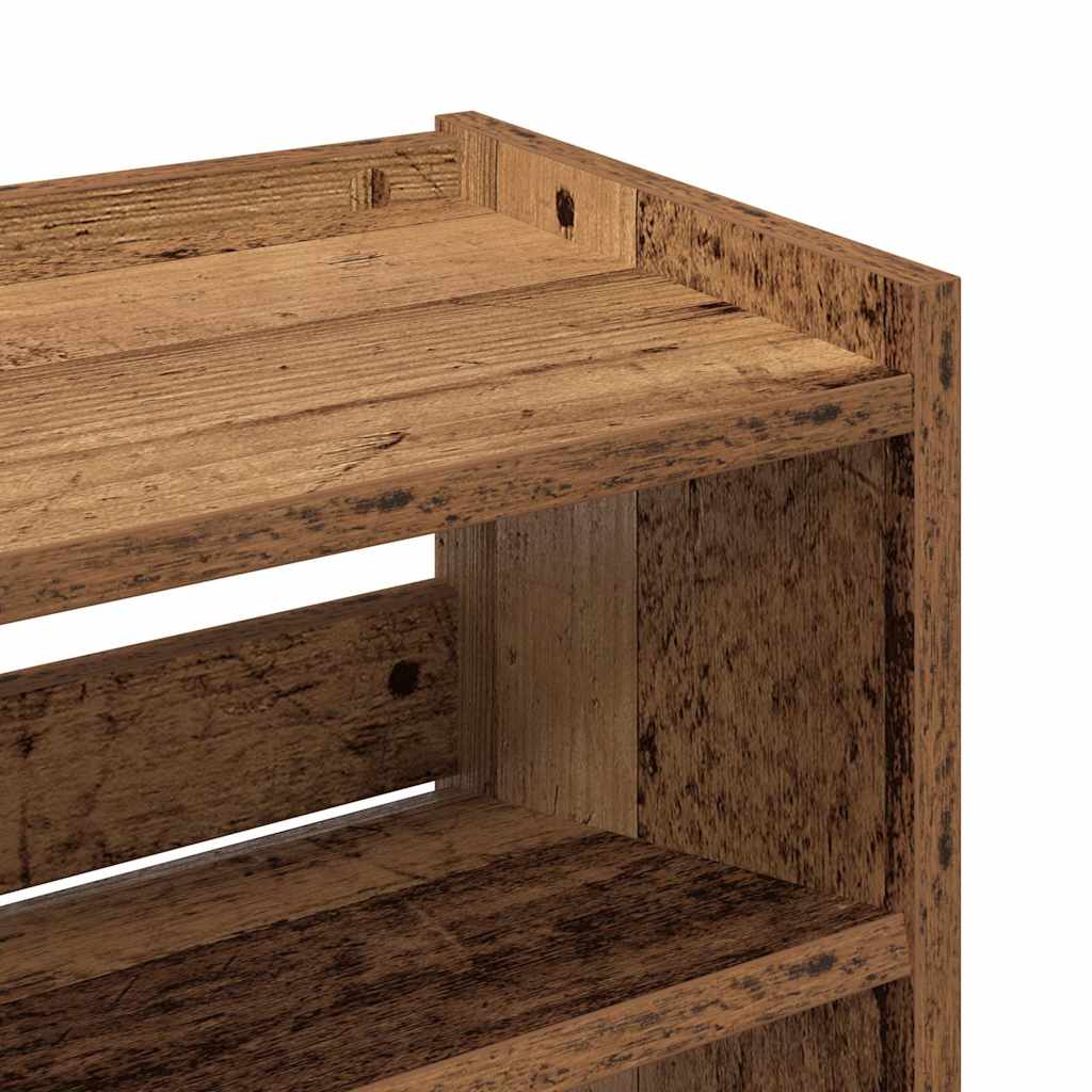 Ράφι παπουτσιών vidaXL Παλιό ξύλο 60x25x81 cm Κατασκευασμένο ξύλο