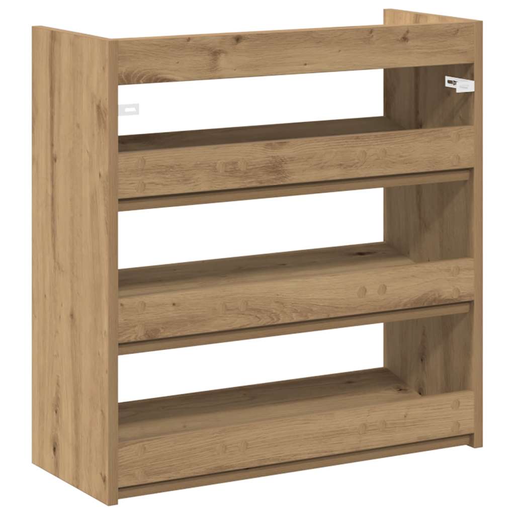 Ράφι παπουτσιών vidaXL Artisan Oak 60x25x62 cm Κατασκευασμένο ξύλο