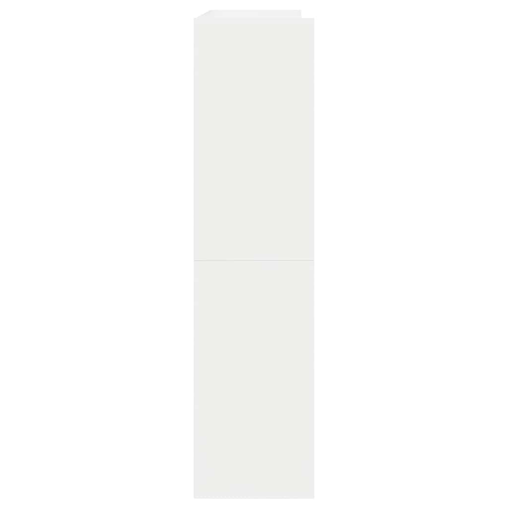 Ράφι παπουτσιών vidaXL Λευκό 80x25x100 cm Κατασκευασμένο ξύλο
