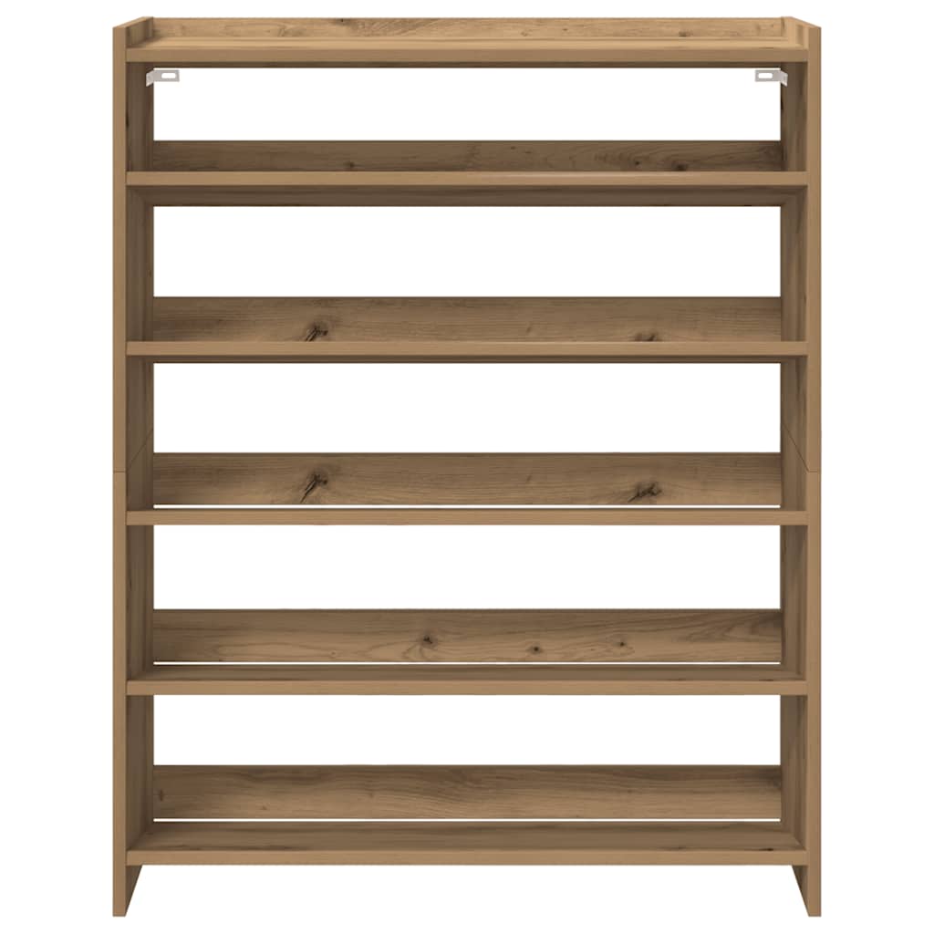 Ράφι παπουτσιών vidaXL Artisan Oak 80x25x100 cm Κατασκευασμένο ξύλο