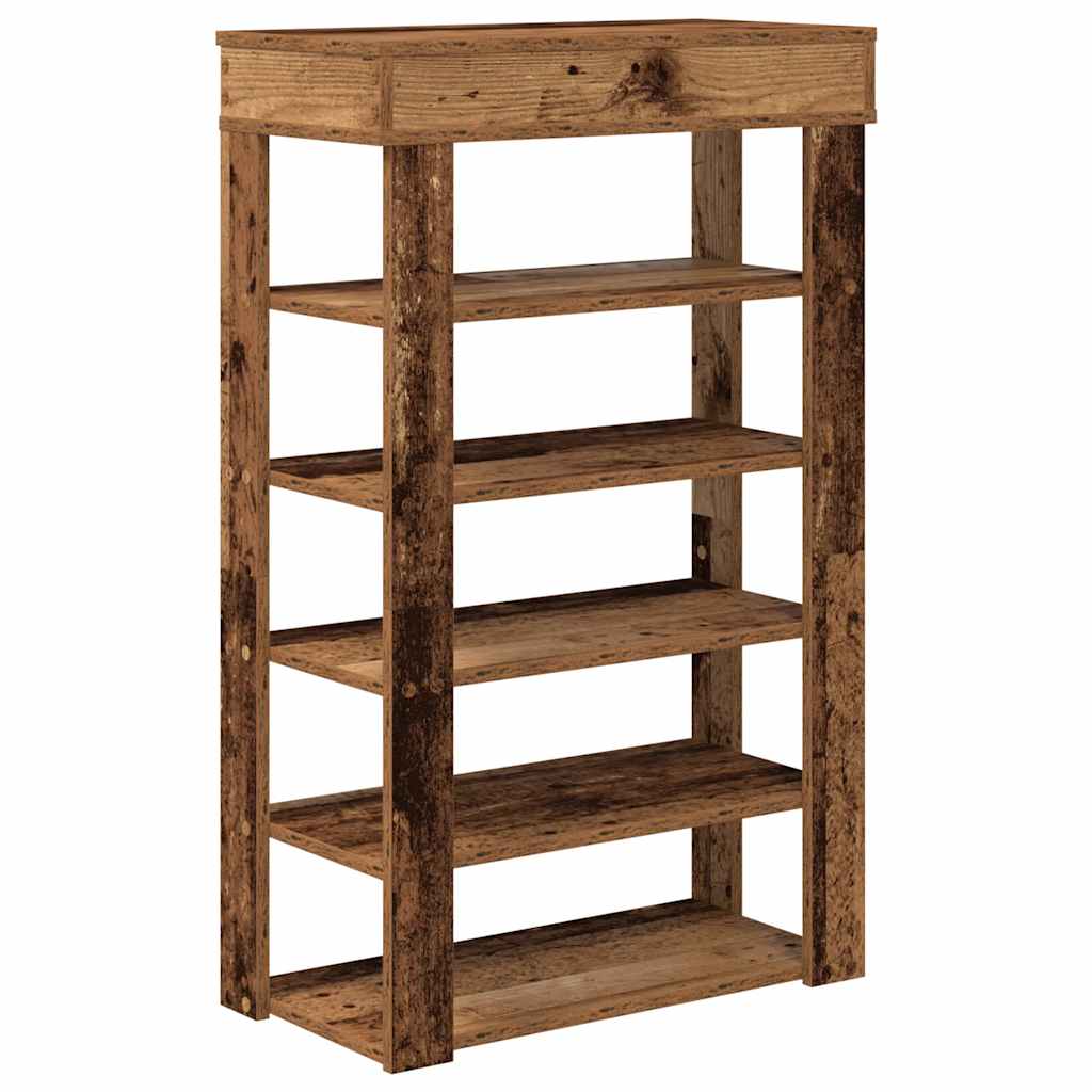 Ράφι παπουτσιών vidaXL Παλιό ξύλο 60x30x98 cm Κατασκευασμένο ξύλο