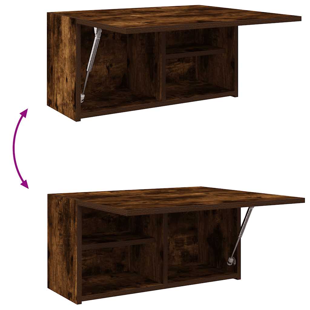 vidaXL ντουλάπι τοίχου μπάνιου καπνιστή δρυς κατασκευασμένο ξύλο