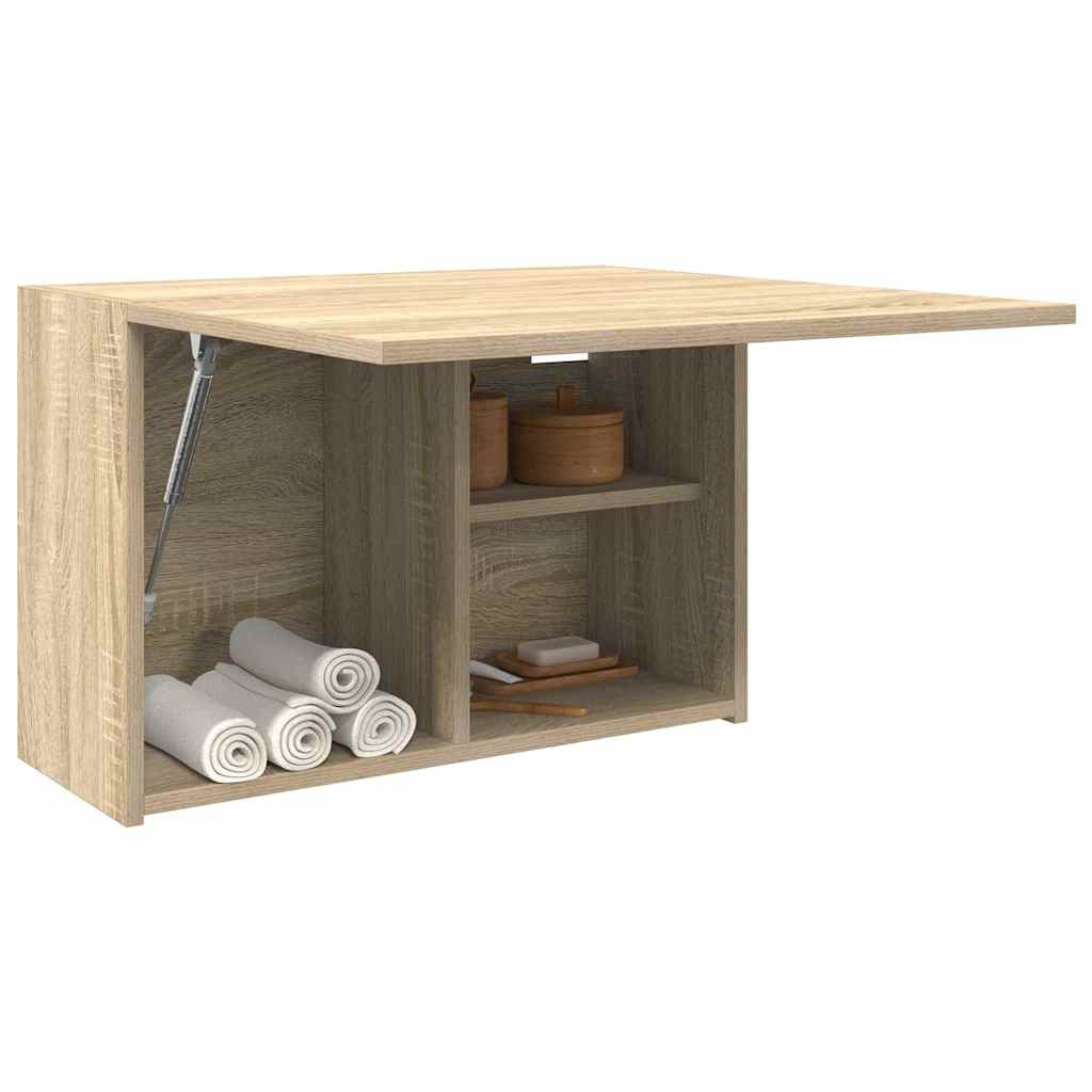 vidaXL Ντουλάπι τοίχου μπάνιου Sonoma Oak 60x25x40 cm Ξύλινη κατασκευή