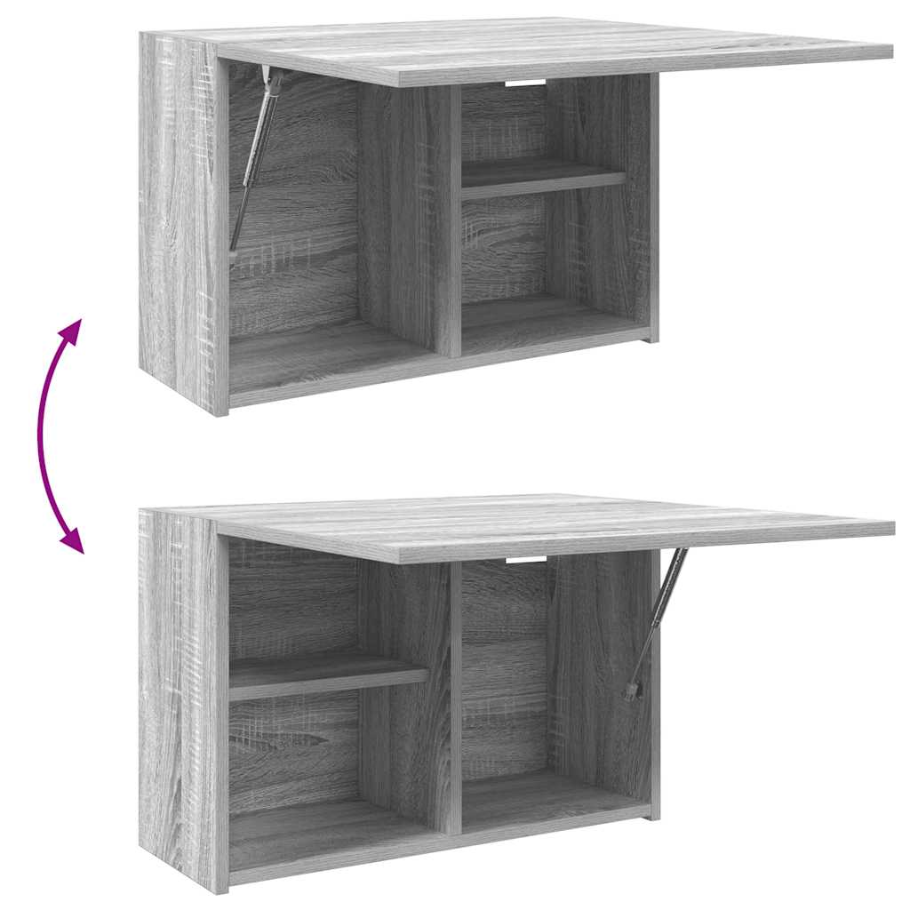 vidaXL Ντουλάπι τοίχου μπάνιου Γκρι Sonoma Ξύλινο μηχανουργικό ξύλο