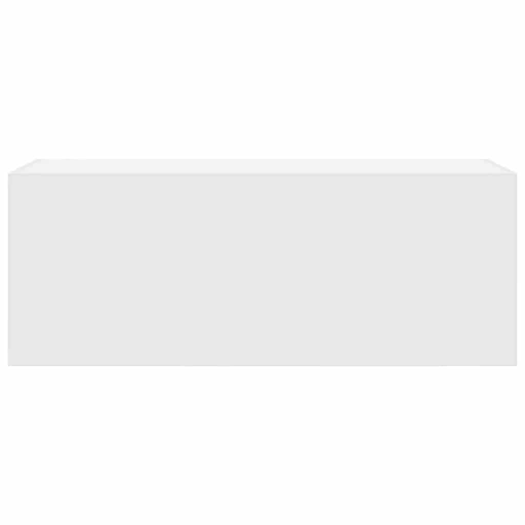 vidaXL Ντουλάπι τοίχου μπάνιου λευκό Ξύλινο μηχανουργικό ξύλο