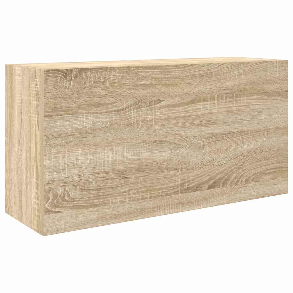 vidaXL Ντουλάπι τοίχου μπάνιου Sonoma Oak 80x25x40 cm