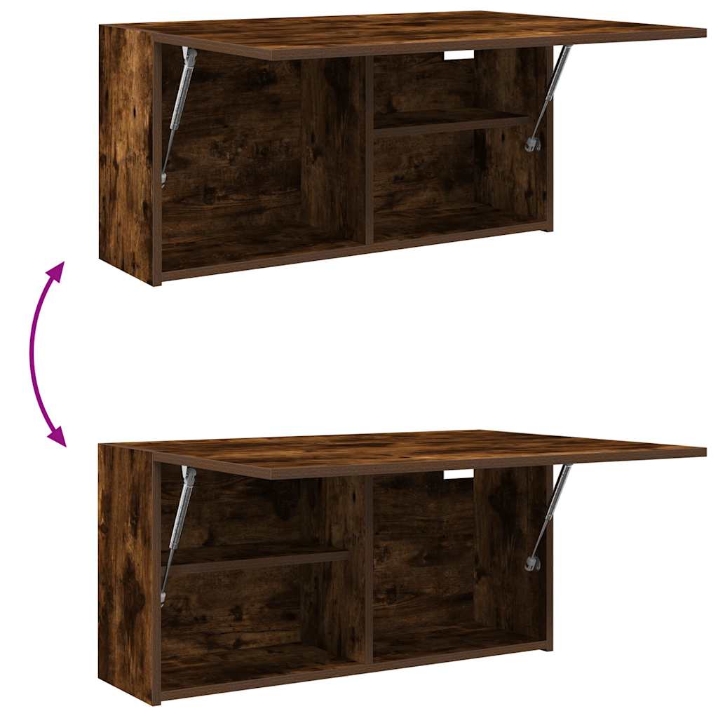 vidaXL ντουλάπι τοίχου μπάνιου καπνιστή δρυς κατασκευασμένο ξύλο