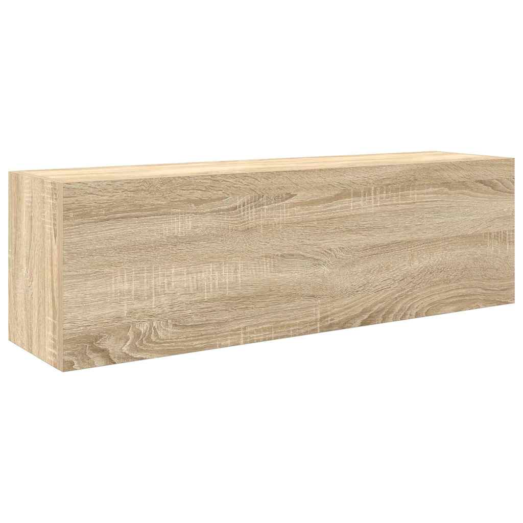 vidaXL Ντουλάπι τοίχου μπάνιου Sonoma Oak 100x25x30 cm
