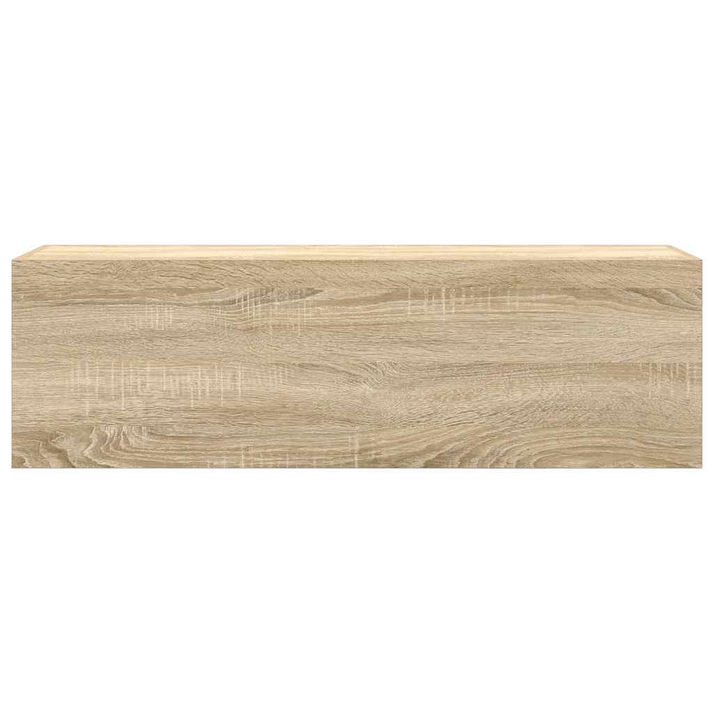 vidaXL Ντουλάπι τοίχου μπάνιου Sonoma Oak 100x25x30 cm