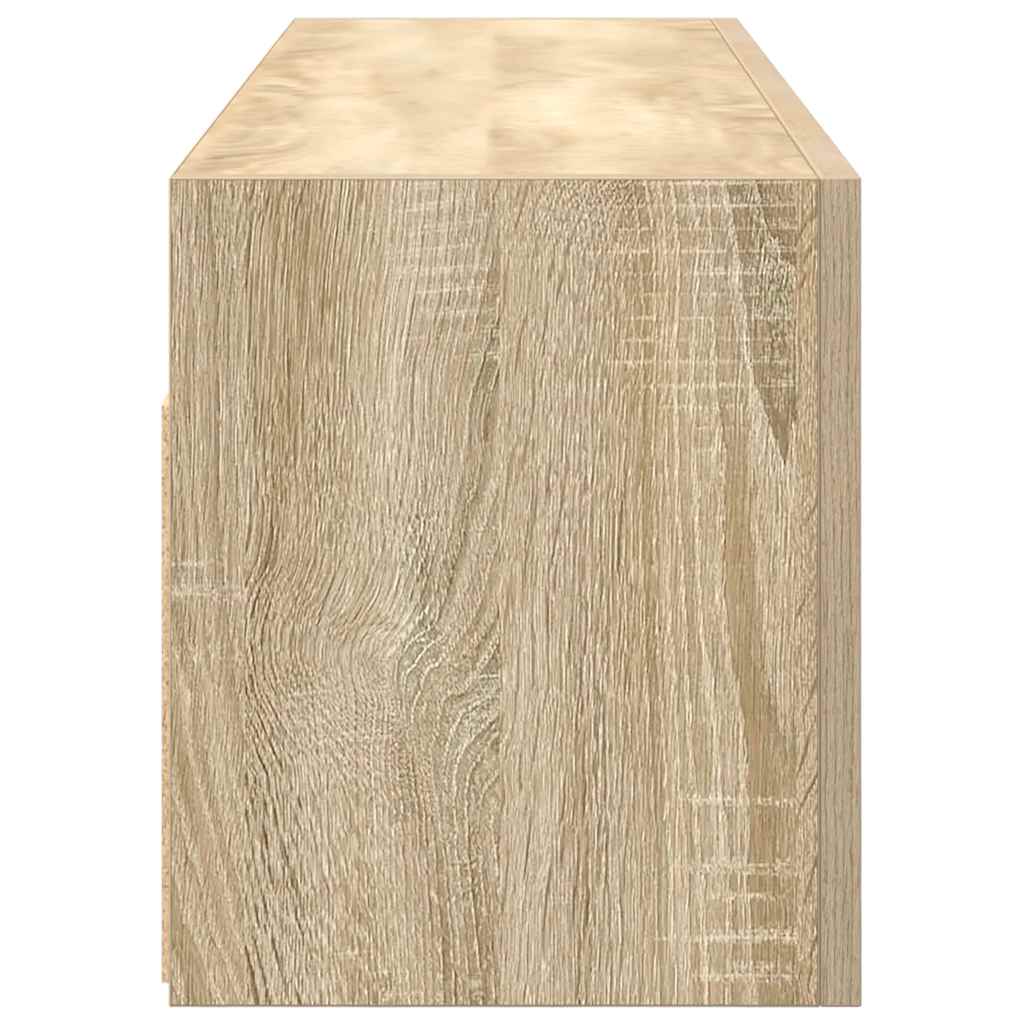 vidaXL Ντουλάπι τοίχου μπάνιου Sonoma Oak 100x25x30 cm