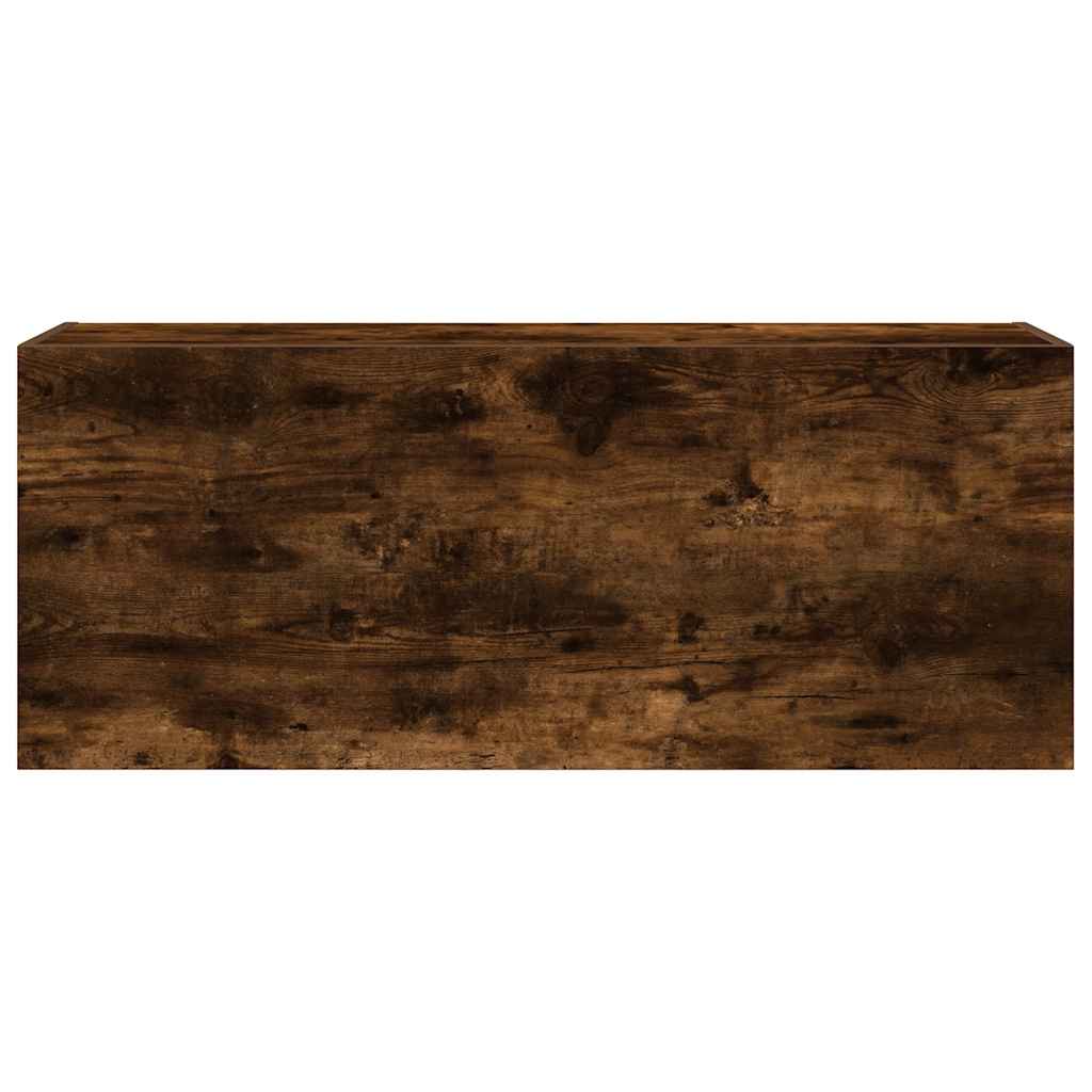 vidaXL ντουλάπι τοίχου μπάνιου καπνιστή δρυς 100x25x40 cm