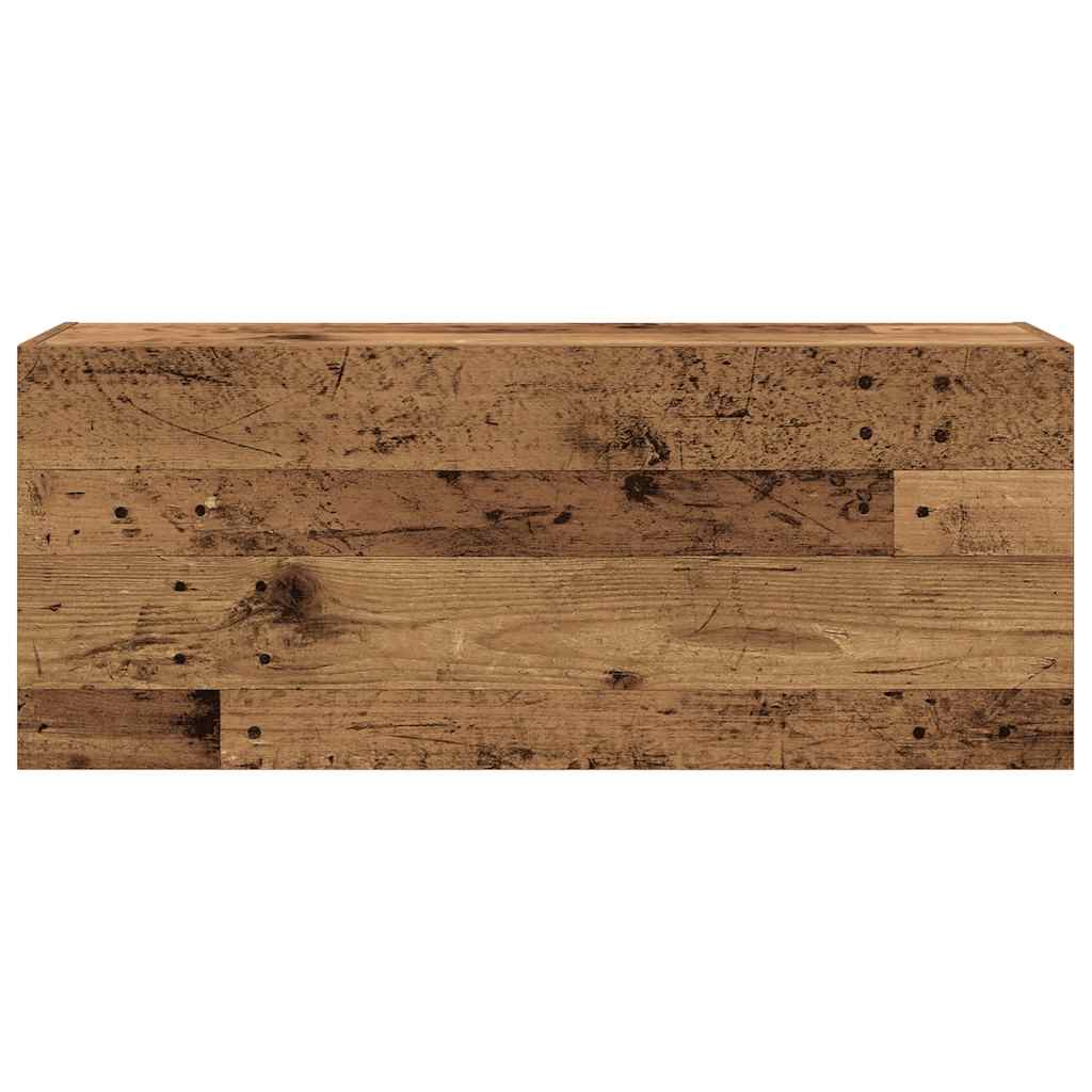 vidaXL Ντουλάπι τοίχου μπάνιου Παλιό ξύλο 100x25x40 cm