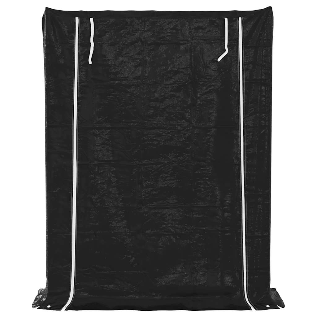 vidaxL Ράφι για καυσόξυλα με κάλυμμα βροχής 150x40x200 εκ.