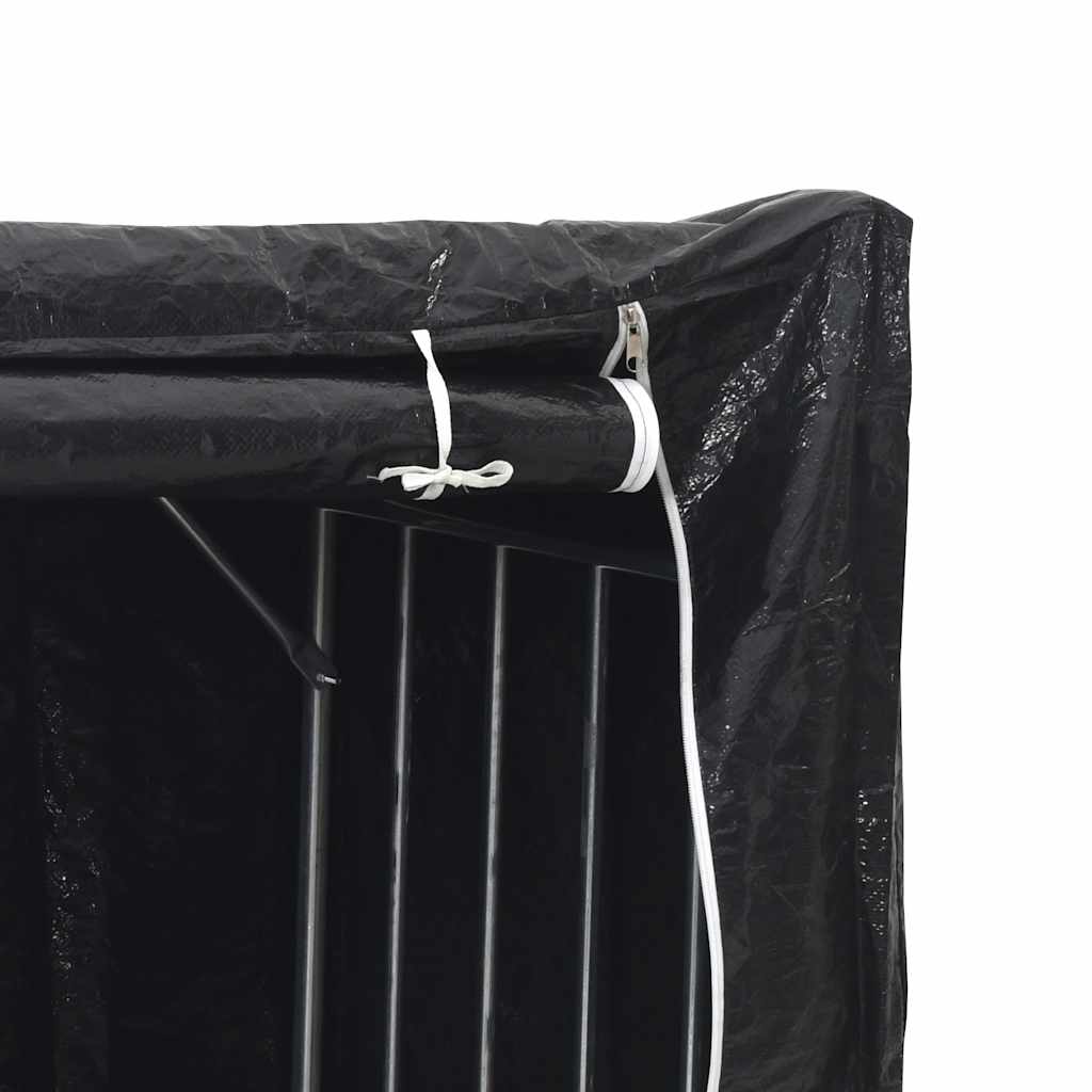 vidaxL Ράφι για καυσόξυλα με κάλυμμα βροχής 150x40x200 εκ.