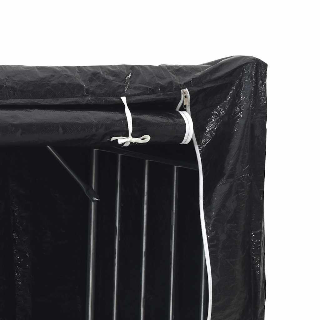 vidaxL Ράφι για καυσόξυλα με κάλυμμα βροχής 150x60x200 εκ.