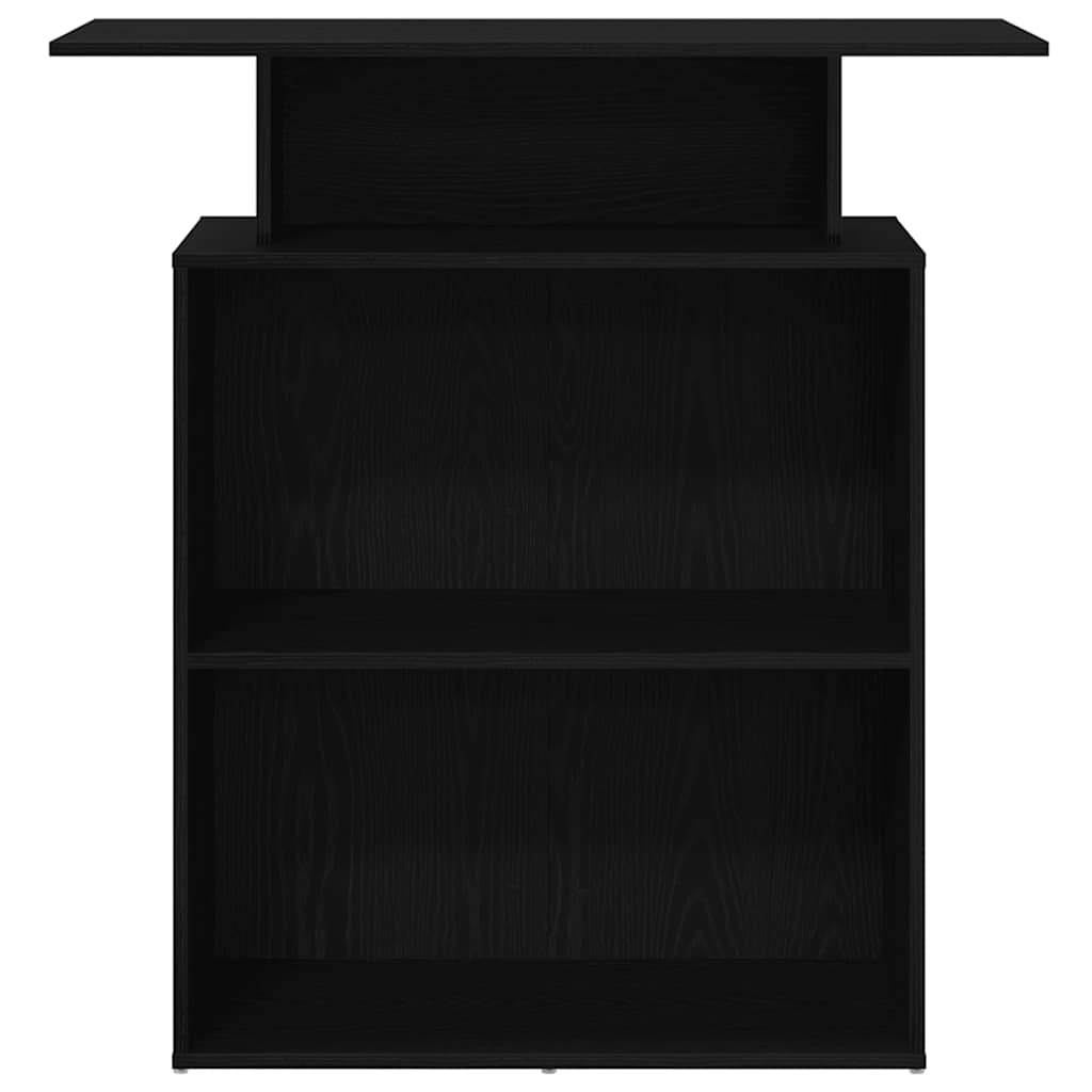 vidaXL Γραφείο Υποδοχής Μαύρο 100x40x104 εκ. από Τεχνητό Ξύλο