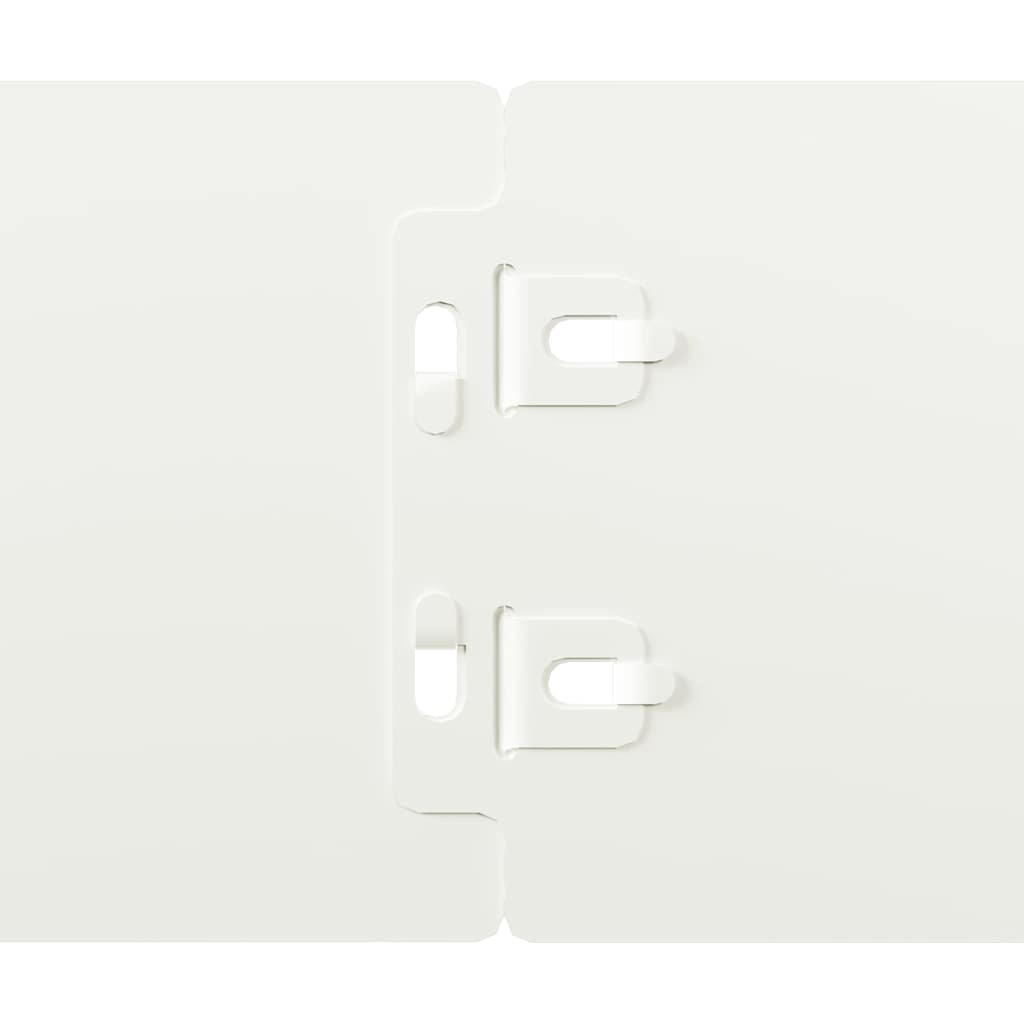 vidaXL Περιφράξεις γκαζόν 10 τεμάχια Λευκό από χάλυβα ψυχρής έλασης