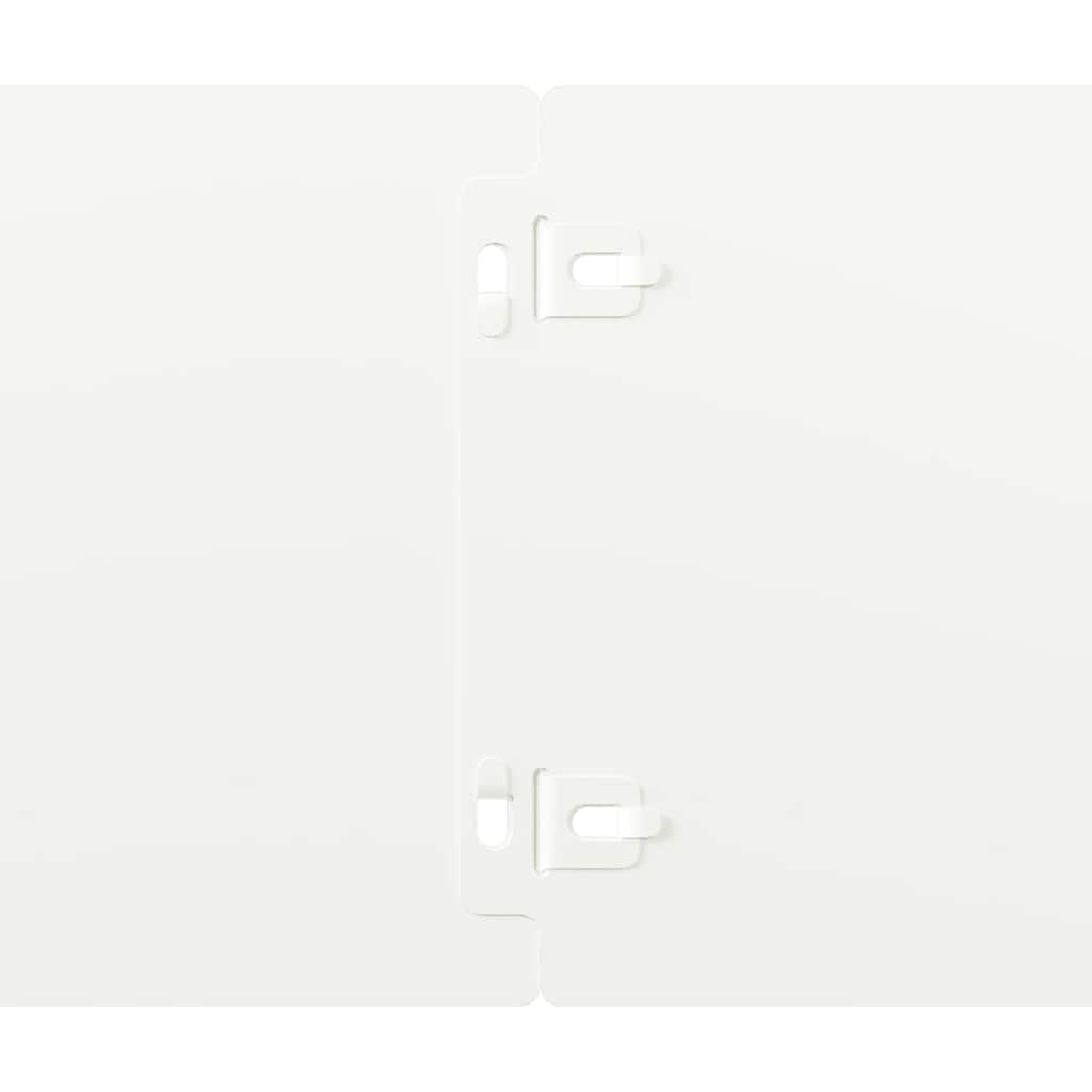 vidaXL Περιφράξεις γκαζόν 50 τεμάχια Λευκό από χάλυβα ψυχρής έλασης