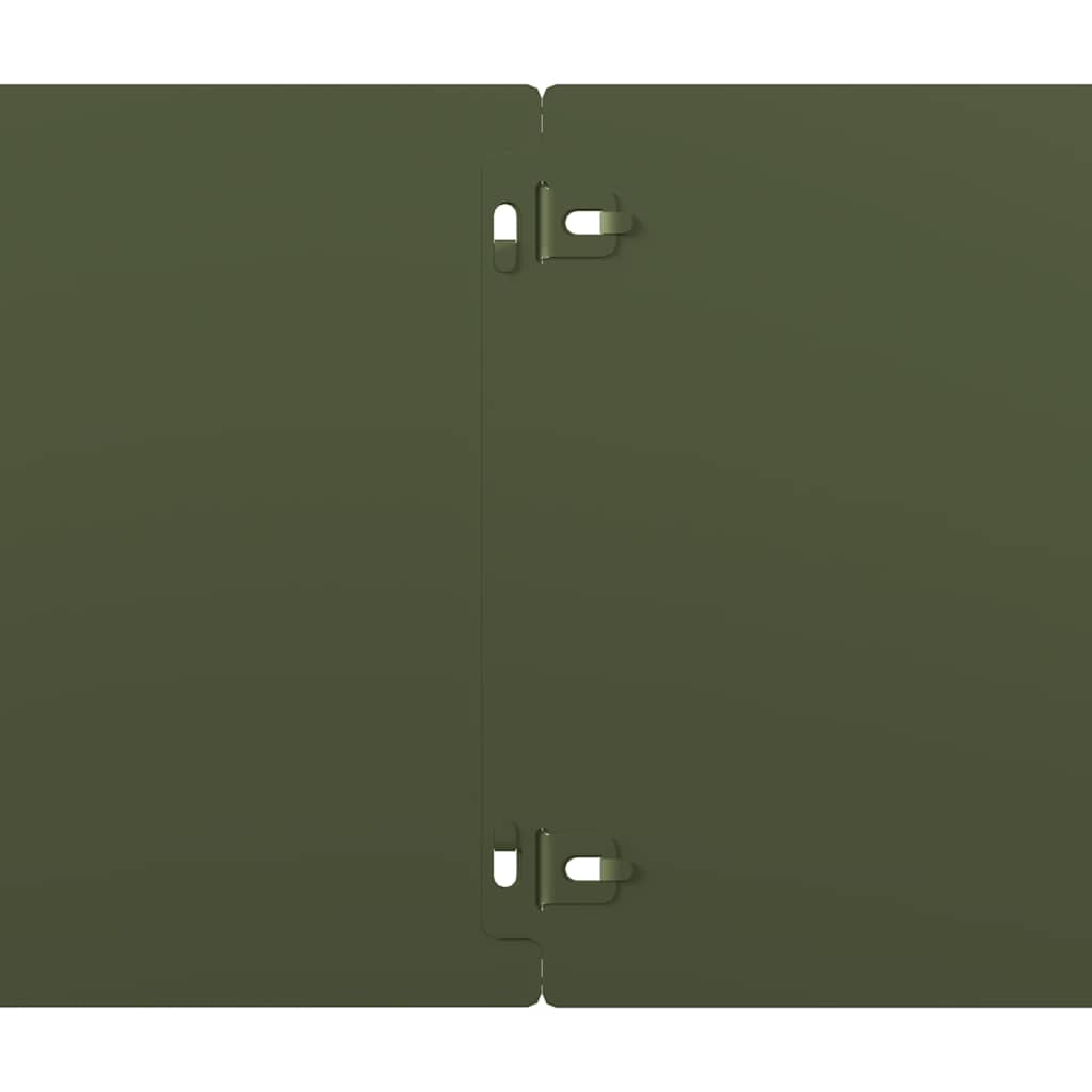 vidaXL Περιφράξεις γκαζόν 10 τεμάχια Ελαιοπράσινο 20x103 cm