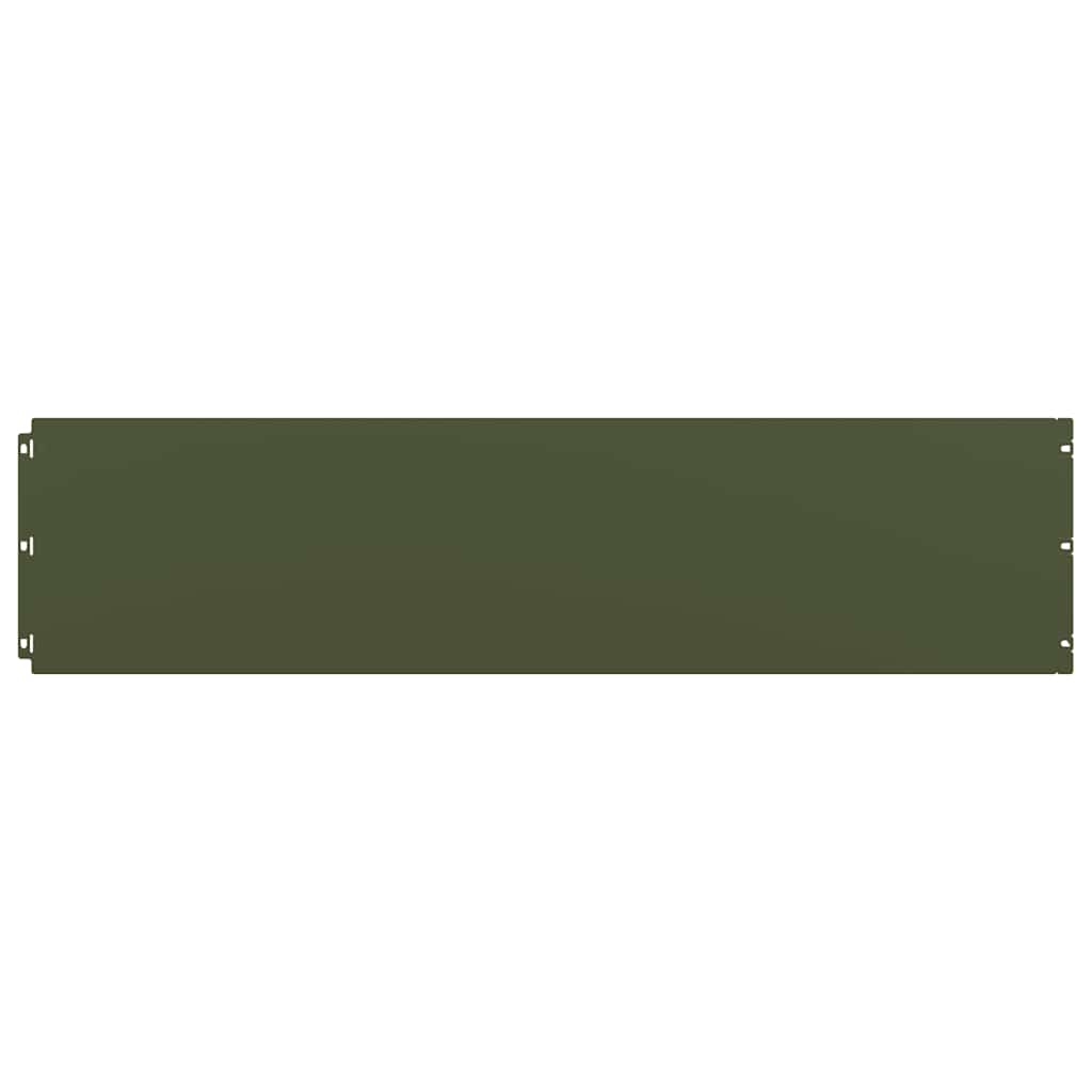 vidaXL Περιφράξεις γκαζόν 20 τεμάχια Ελαιοπράσινο 25x103 cm