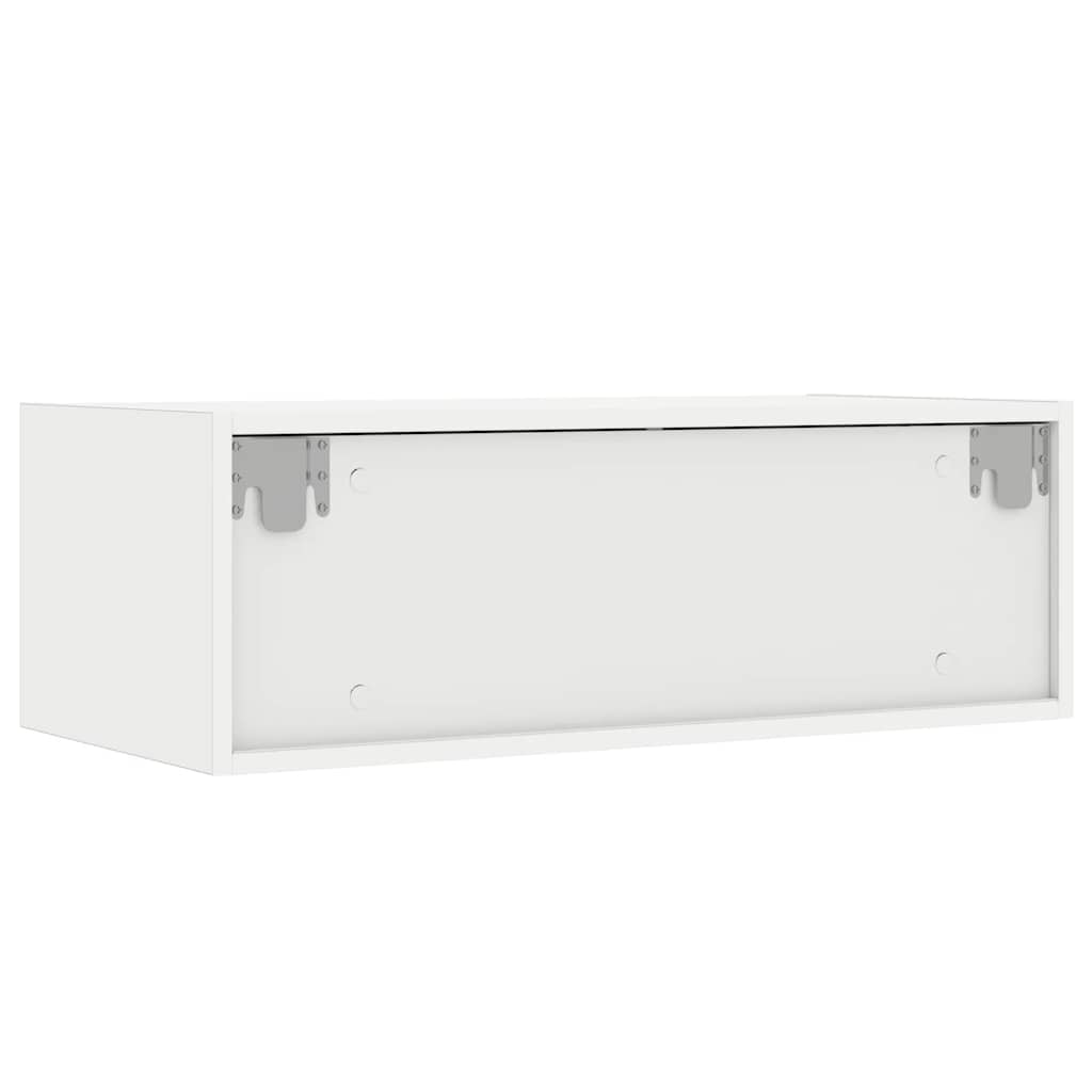 vidaXL Έπιπλο Τηλεόρασης με LED Λευκό 75x35,5x25 εκ.