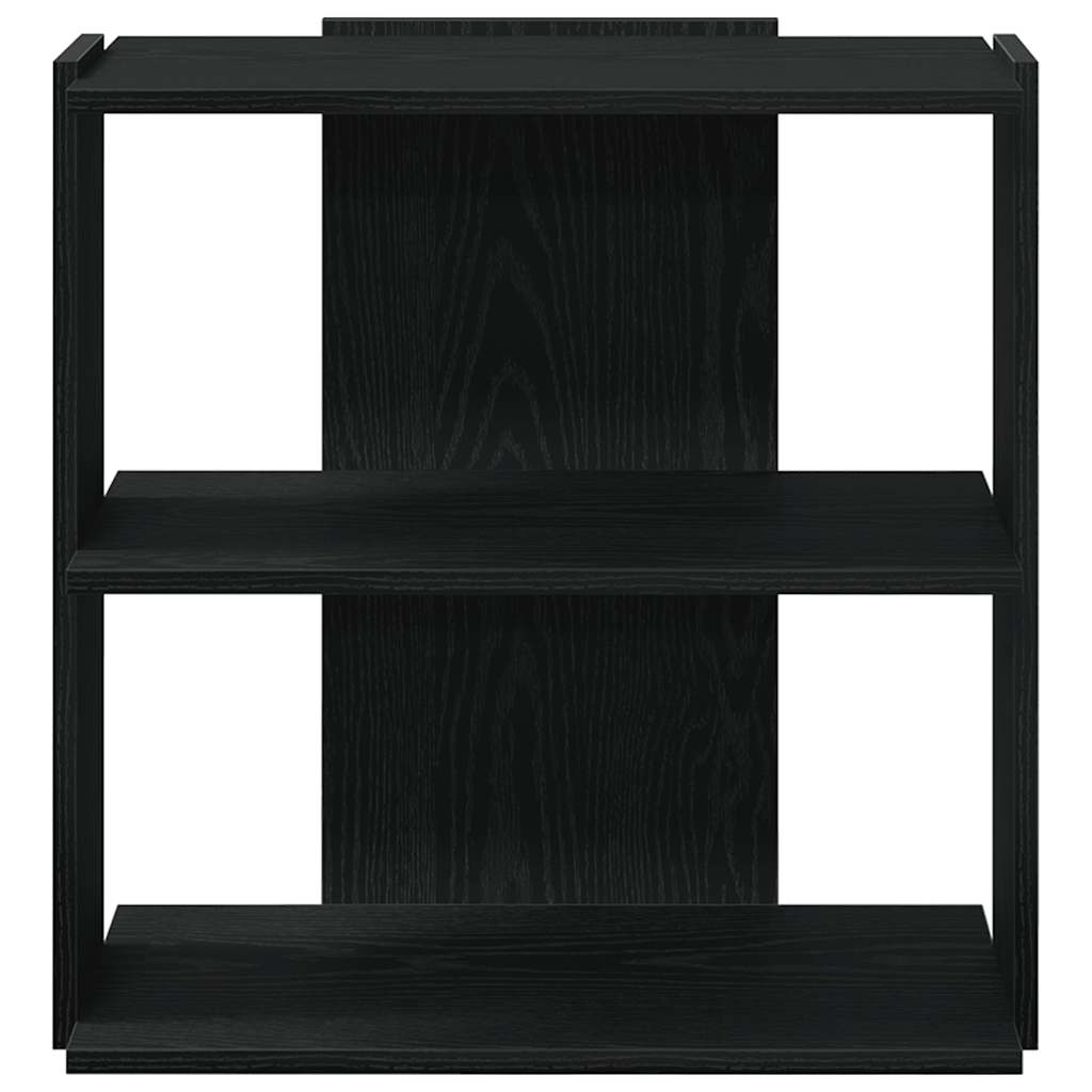 vidaXL Βιβλιοθήκη 3 Επιπέδων Μαύρη 60x30x60 εκ. από Επεξεργ. Ξύλο