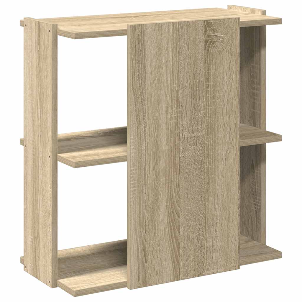 vidaXL Βιβλιοθήκη 3 Επιπέδων Sonoma Δρυς 60x30x60 εκ. Επεξεργ. Ξύλο