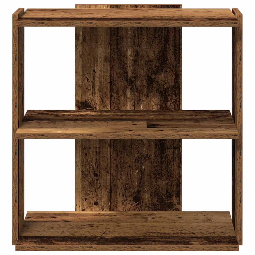 vidaXL Βιβλιοθήκη 3 επιπέδων Παλιό Ξύλο 60x30x60 cm Ξύλινη κατασκευή