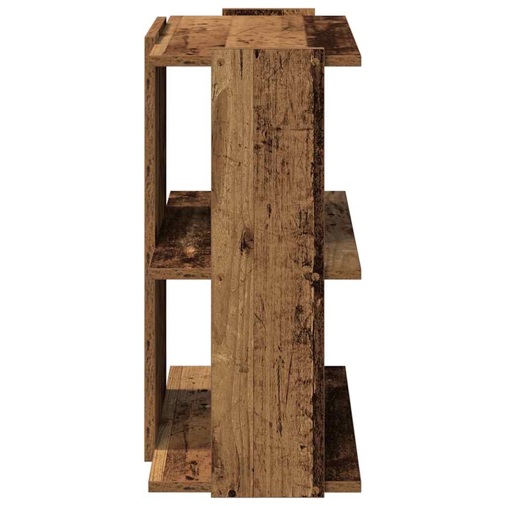 vidaXL Βιβλιοθήκη 3 επιπέδων Παλιό Ξύλο 60x30x60 cm Ξύλινη κατασκευή