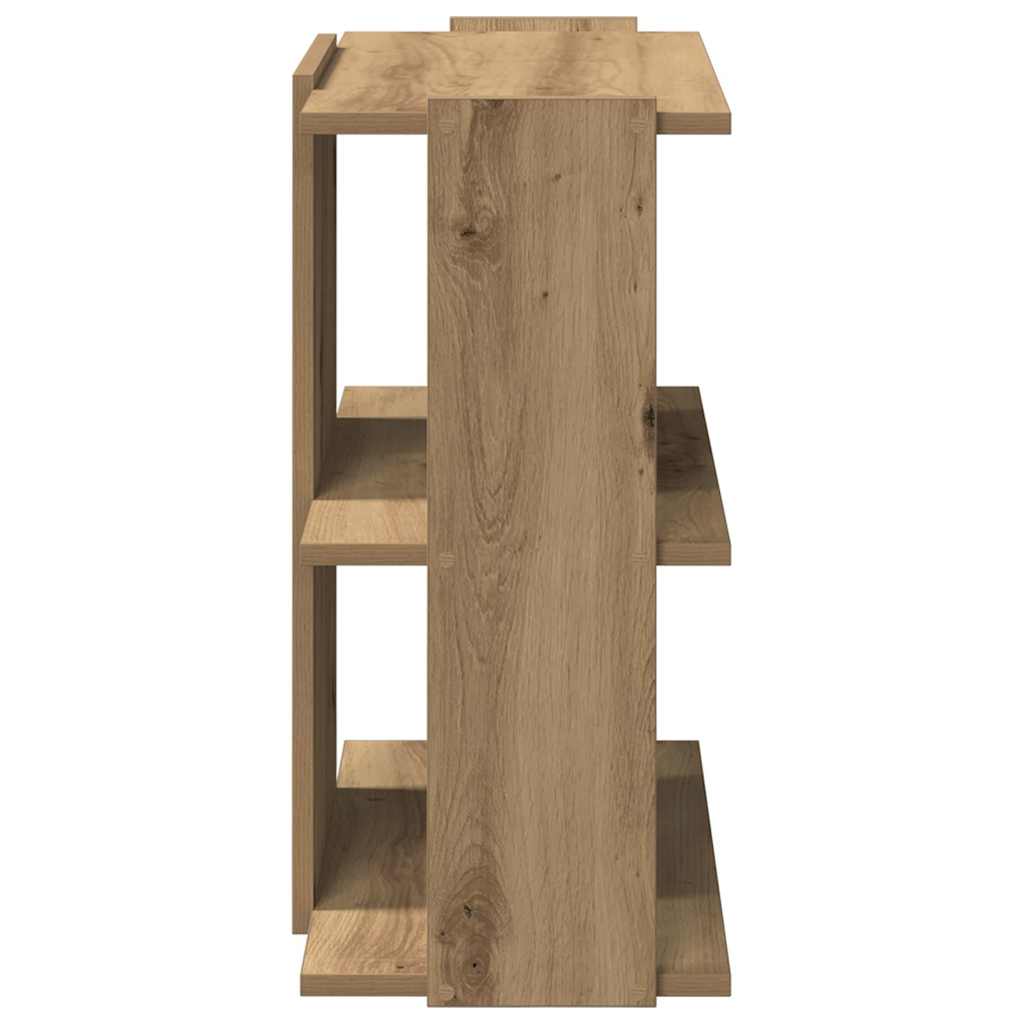 vidaXL Βιβλιοθήκη 3 επιπέδων Δρυς τεχνίτης 60x30x60 cm