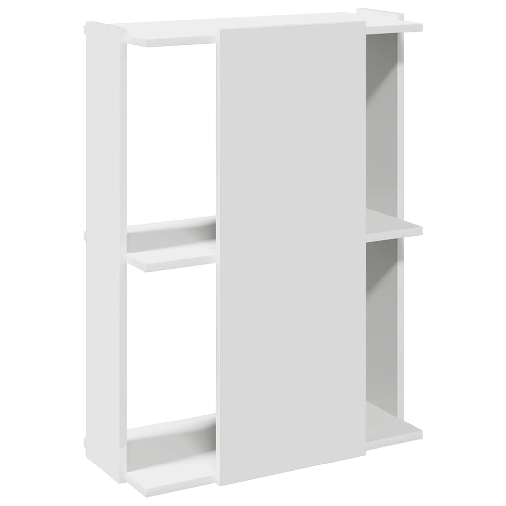 vidaXL Βιβλιοθήκη 3 επιπέδων Λευκό 60x30x80 cm Ξύλινη κατασκευή