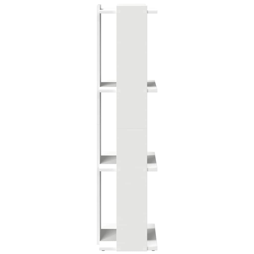 vidaXL Βιβλιοθήκη 3 επιπέδων Λευκό 60x30x120 cm Ξύλινη κατασκευή