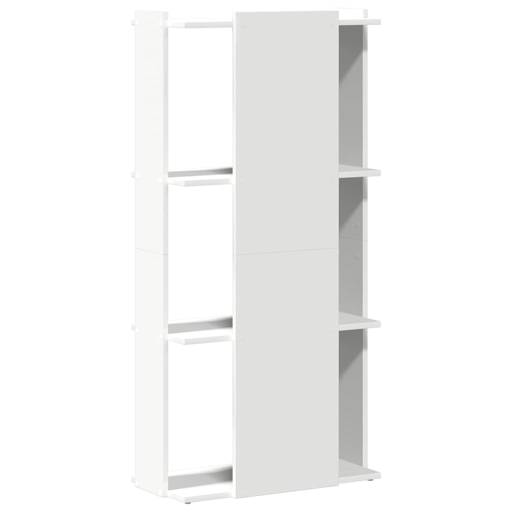 vidaXL Βιβλιοθήκη 3 επιπέδων Λευκό 60x30x120 cm Ξύλινη κατασκευή