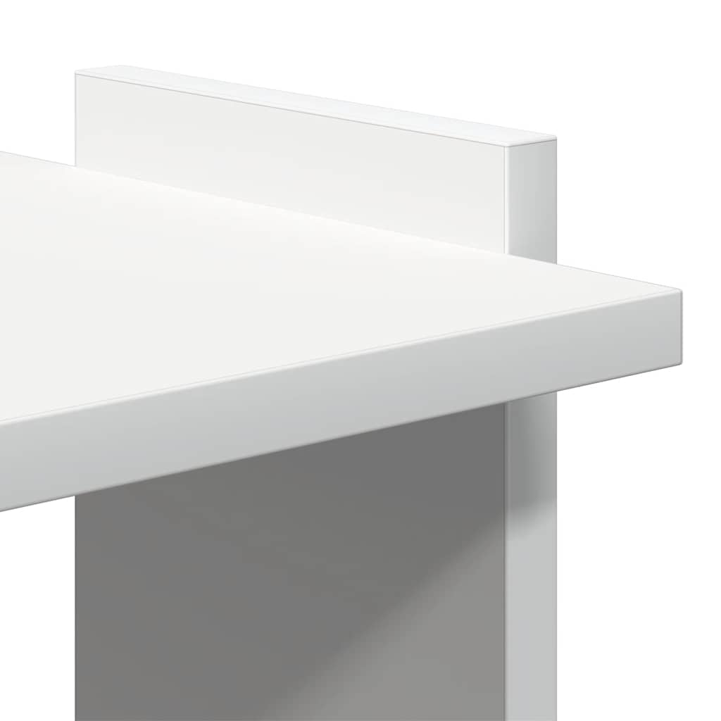 vidaXL Βιβλιοθήκη 3 επιπέδων Λευκό 60x30x120 cm Ξύλινη κατασκευή