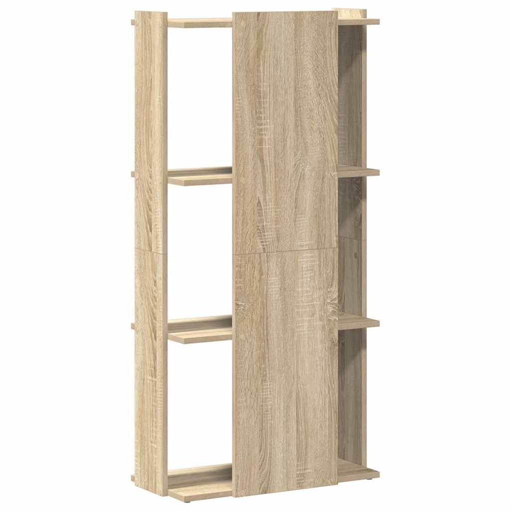 vidaXL Βιβλιοθήκη 3 Επιπέδων Sonoma Δρυς 60x30x120 εκ. Επεξεργ. Ξύλο