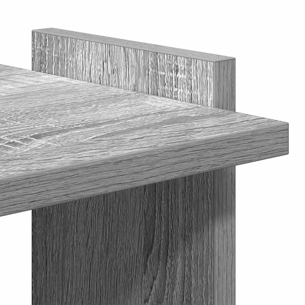 vidaXL Βιβλιοθήκη 3 Επιπέδων Γκρι Sonoma 60x30x120 εκ. Επεξεργ. Ξύλο