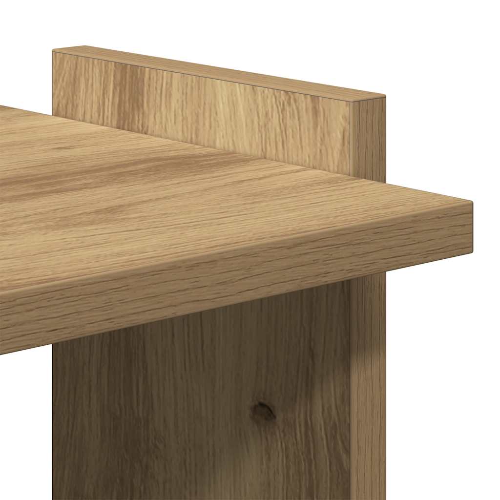 vidaXL Βιβλιοθήκη 3 επιπέδων Δρυς τεχνίτης 60x30x120 cm