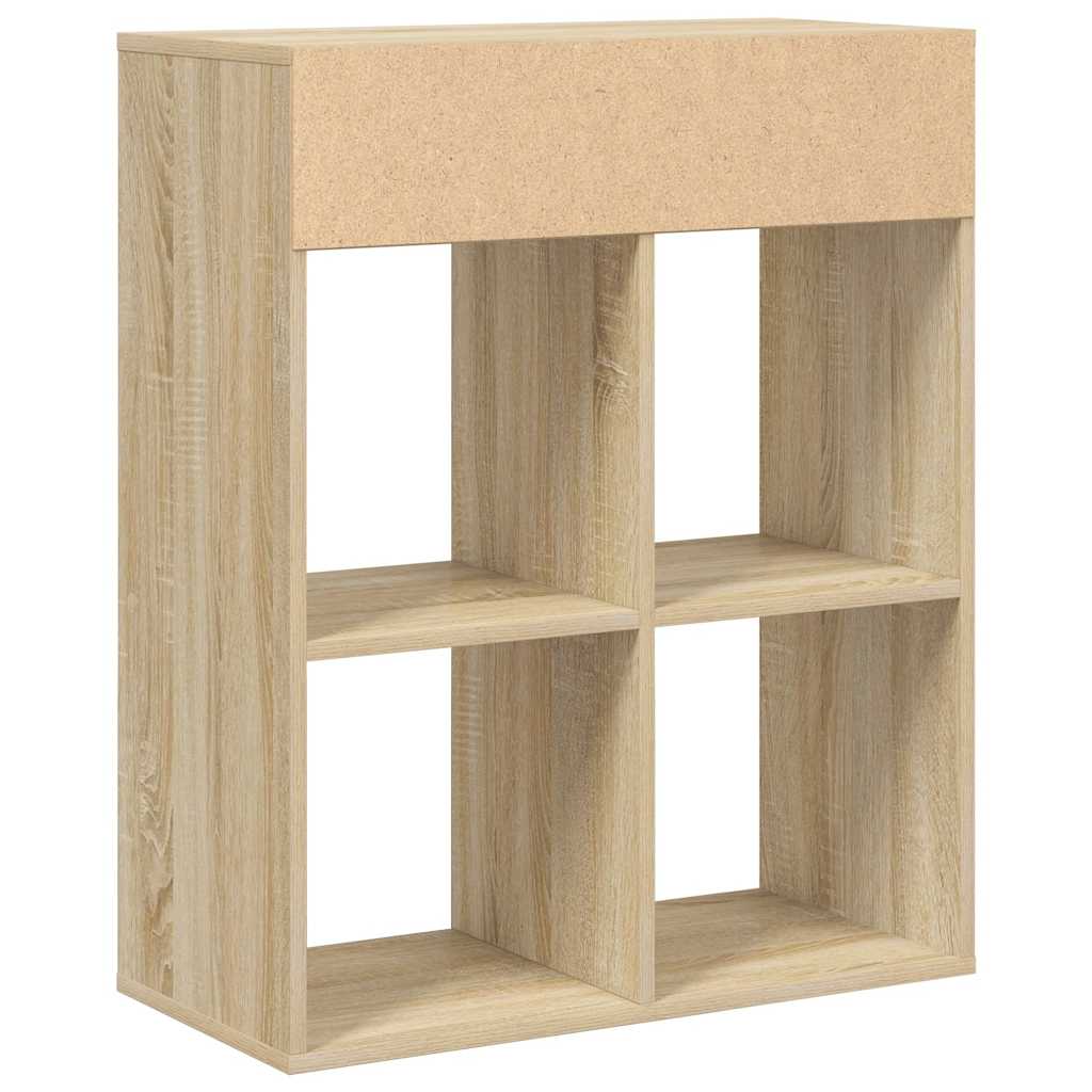 vidaXL Βιβλιοθήκη Χρώμα Sonoma Δρυς 66x31x80 εκ. Επεξεργασμένο Ξύλο