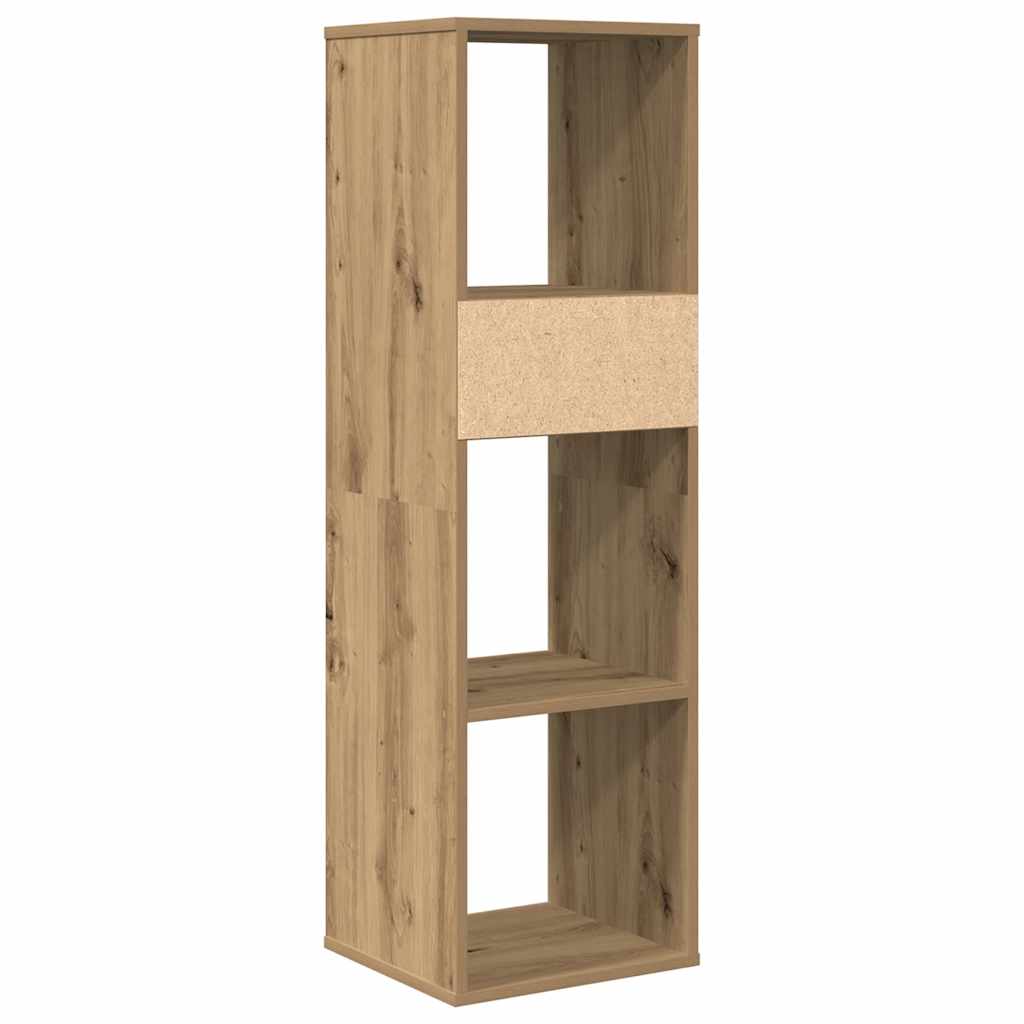 vidaXL Βιβλιοθήκη Artisan Δρυς 34x31x112 εκ. Επεξεργασμένο Ξύλο