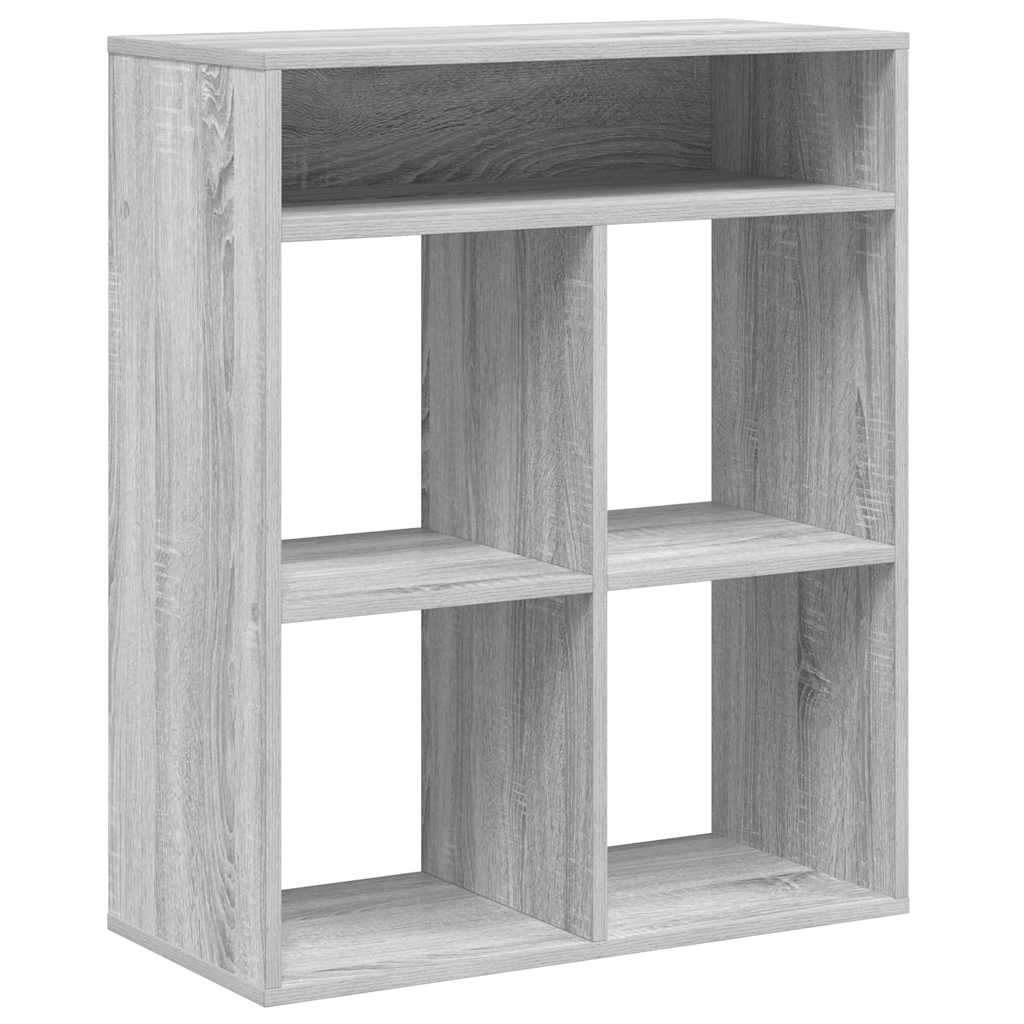 vidaXL Βιβλιοθήκη Γκρι Sonoma 66x31x80 εκ. από Επεξεργασμένο Ξύλο