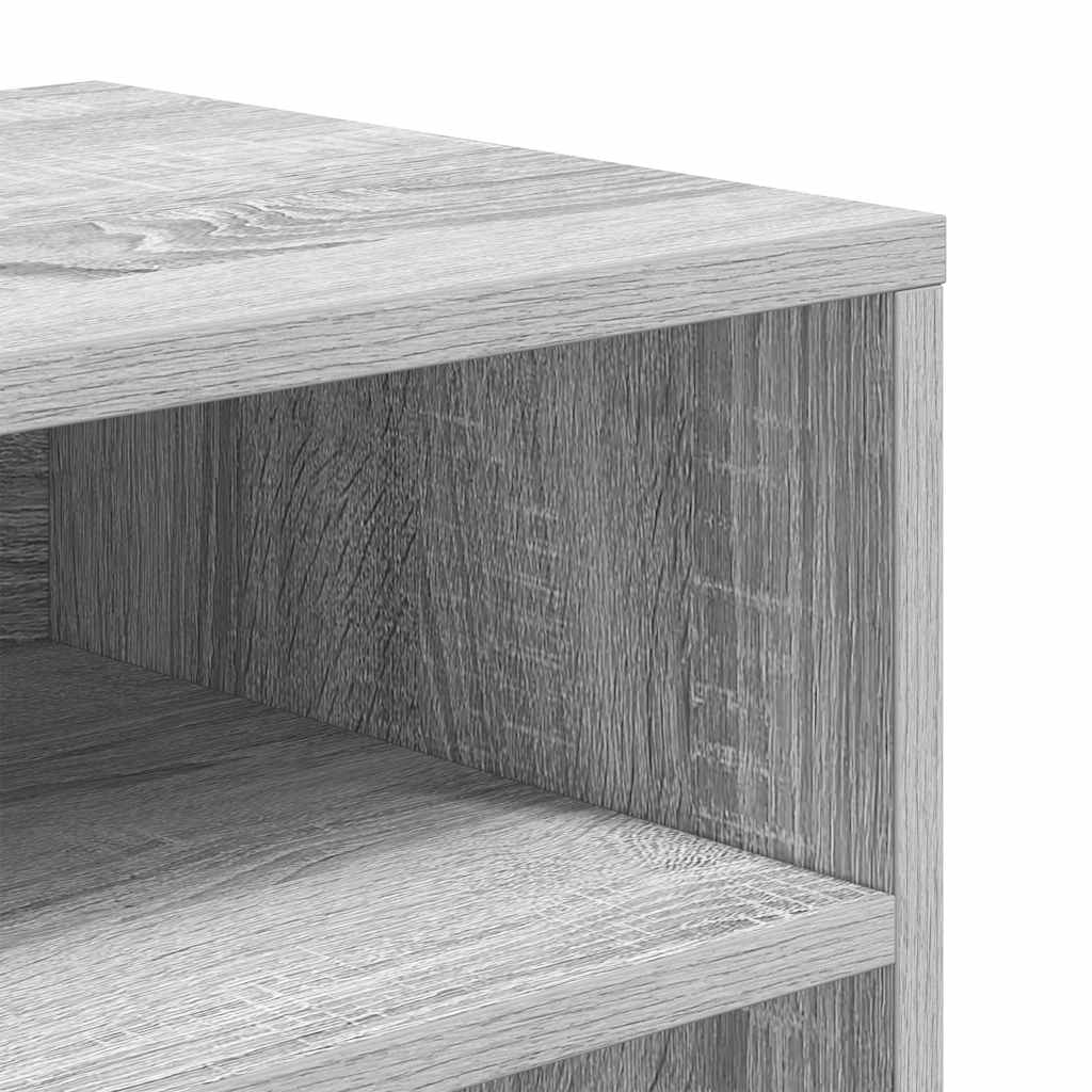 vidaXL Βιβλιοθήκη Γκρι Sonoma 66x31x80 εκ. από Επεξεργασμένο Ξύλο
