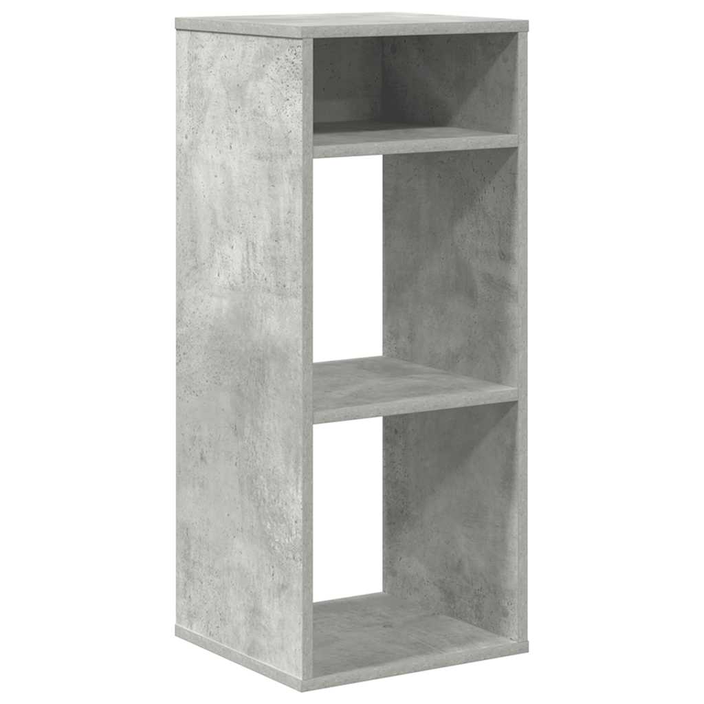vidaXL Βιβλιοθήκη Γκρι του Σκυροδέματος 34x31x80 εκ. Επεξ. Ξύλο