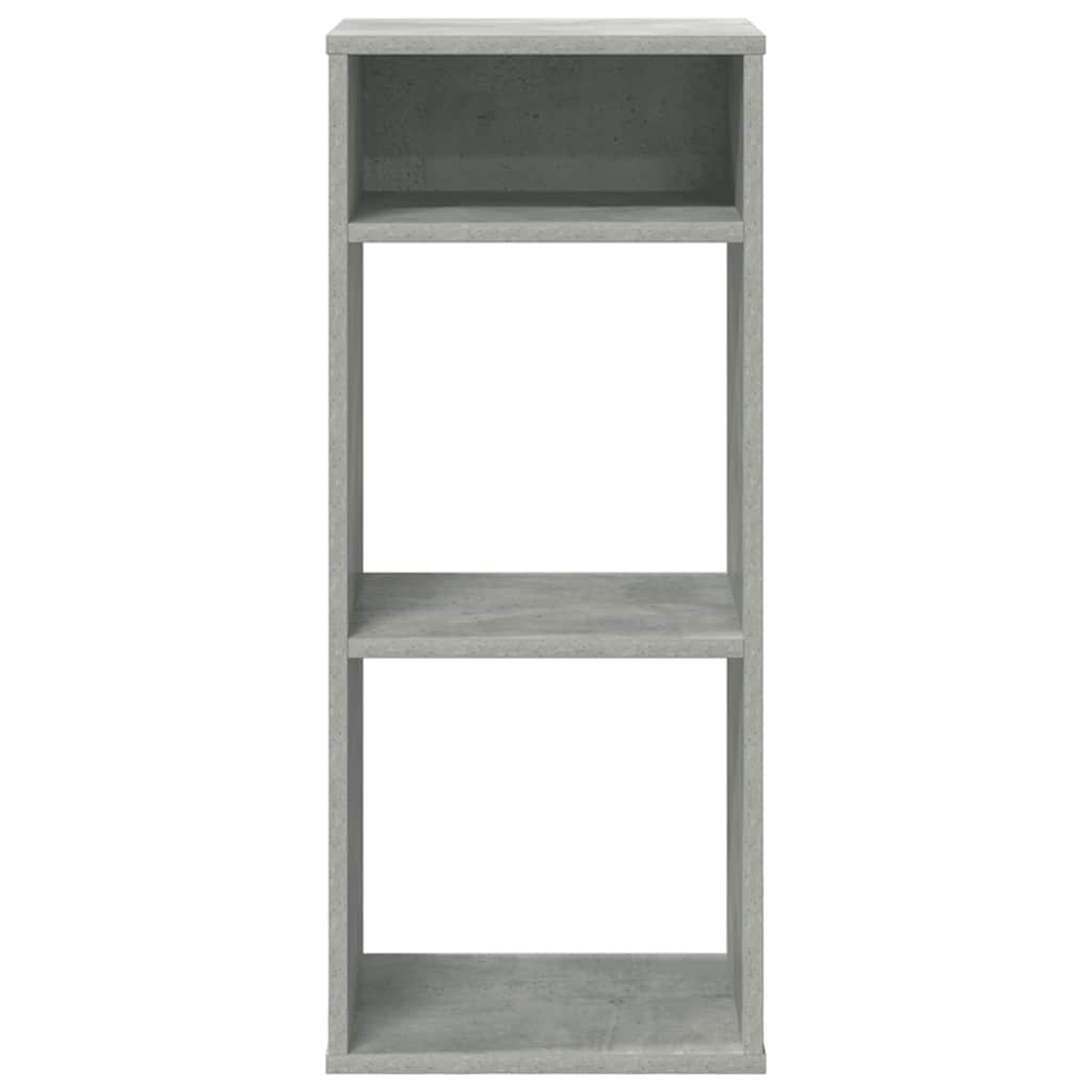 vidaXL Βιβλιοθήκη Γκρι του Σκυροδέματος 34x31x80 εκ. Επεξ. Ξύλο
