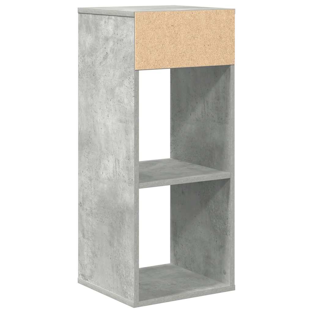 vidaXL Βιβλιοθήκη Γκρι του Σκυροδέματος 34x31x80 εκ. Επεξ. Ξύλο