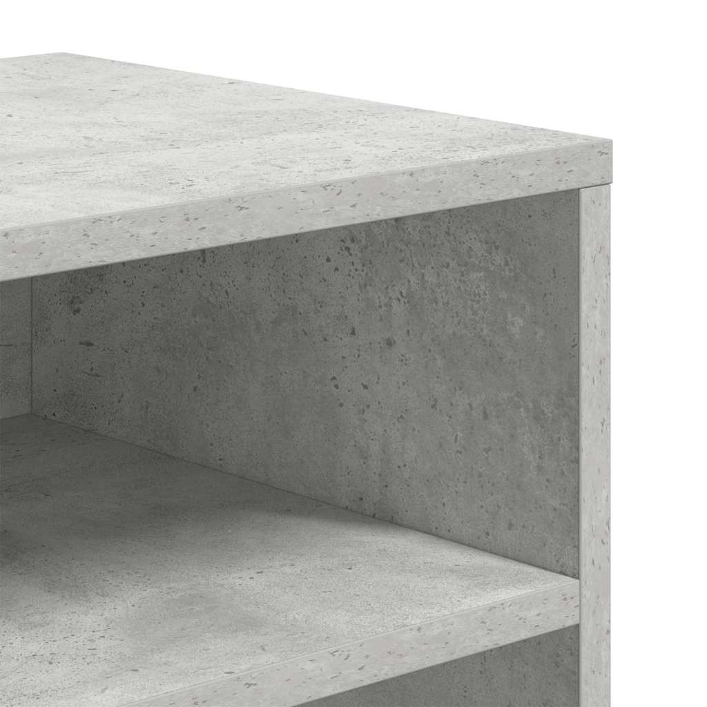 vidaXL Βιβλιοθήκη Γκρι Σκυροδέματος 66x31x80 εκ. από Επεξεργ. Ξύλο