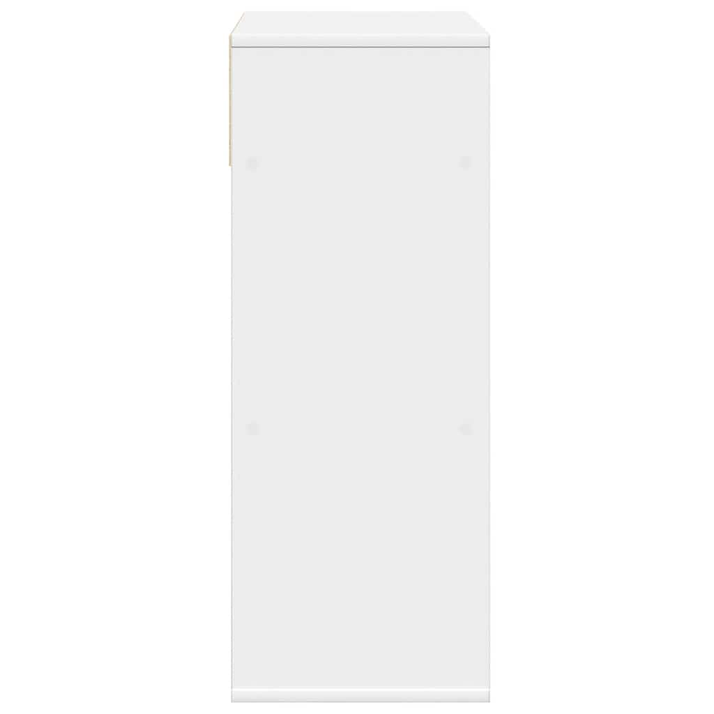 vidaXL Βιβλιοθήκη Λευκή 66x31x80 εκ. από Επεξεργασμένο Ξύλο
